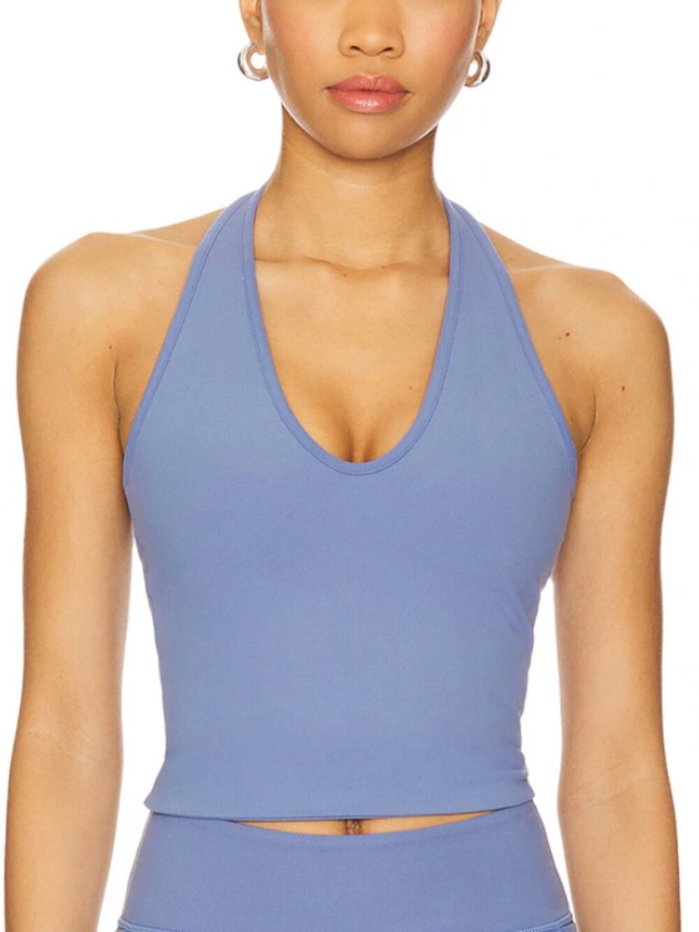 437 Blue Halter Tank Top XS